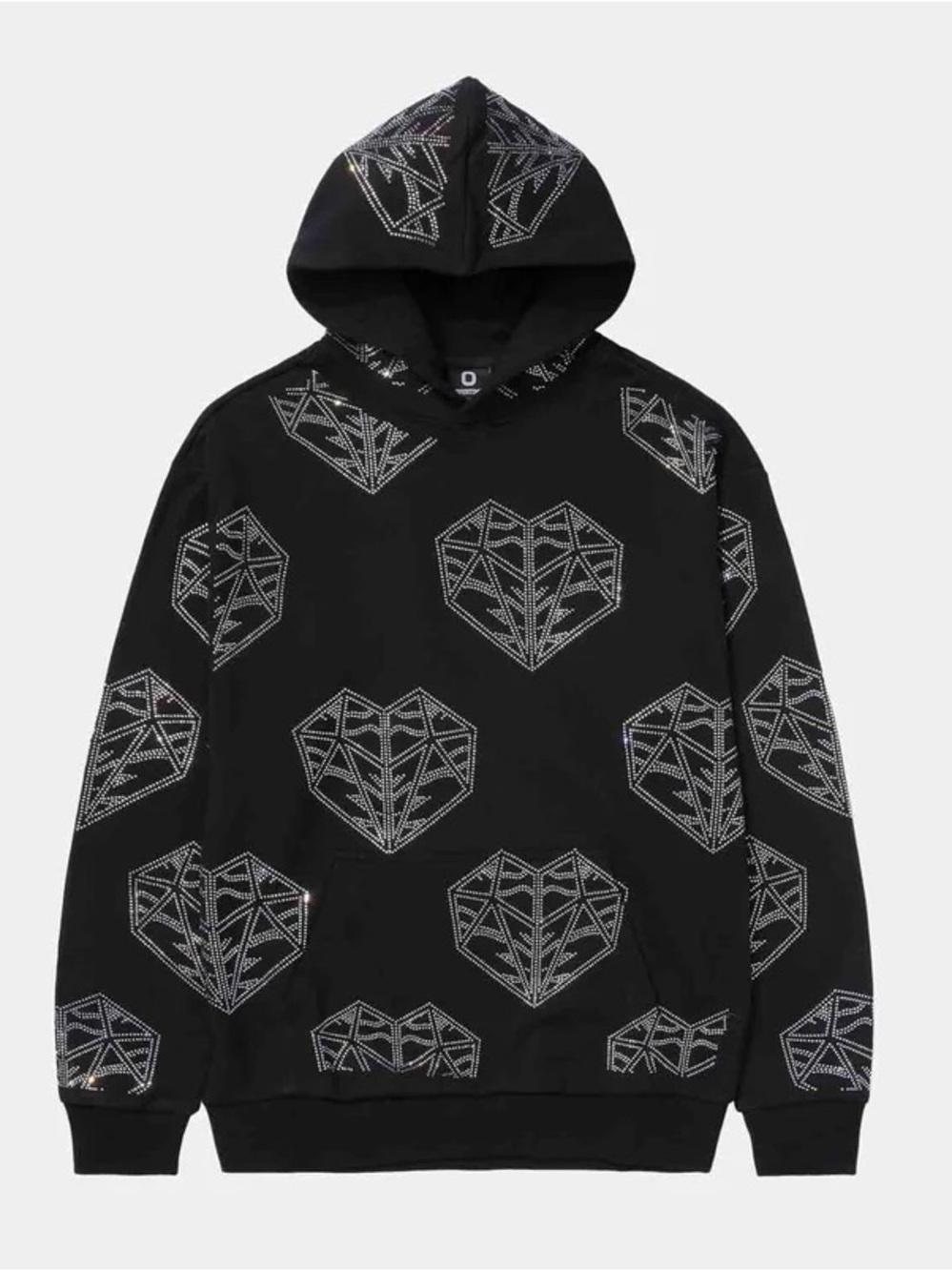Overtime Black Cold Hearts Hooded Sweatshirt
